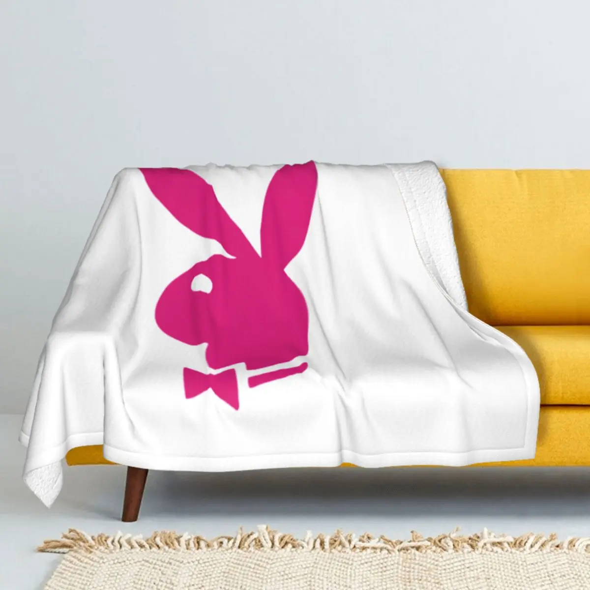 

Зимнее утолщенное Двухслойное шерстяное одеяло с рисунком кролика розового цвета, фланелевое одеяло, мягкая подкладка для кровати, для взр...