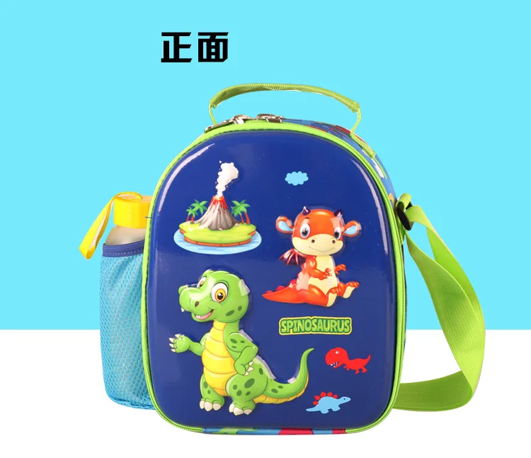 Сумка для ланча для детей 2-8 лет, жесткая EVA мультяшная сумка на одно плечо, Детская сумка для еды, студенческие сумки для ланча, Сетчатая Сумка с боковыми карманами