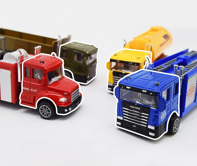 16 см литый под давлением металлический инженерный автомобиль пожарная машина