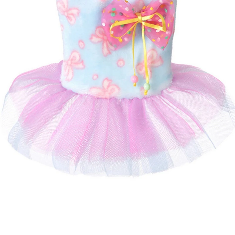 Летнее платье для домашних животных Полосатое принцессы чихуахуа платья собак