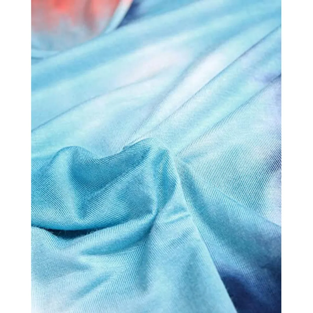 

Leisure Women's Dress Free Ostrich Women Dresses Fashion Sexy Long Sleeve Tie-dye Casual Dress 2021 New Drop Ship