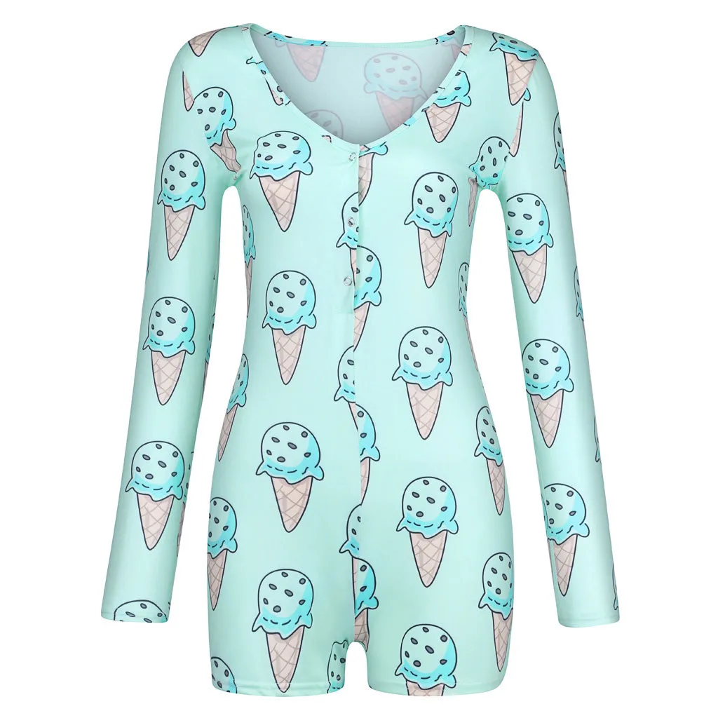 Сексуальное Женское боди с длинным рукавом глубоким V-образным вырезом