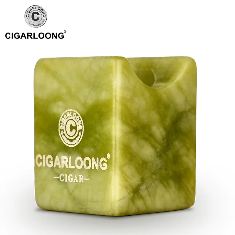 Сигаретная пепельница держатель для сигар Нефритовый портативный