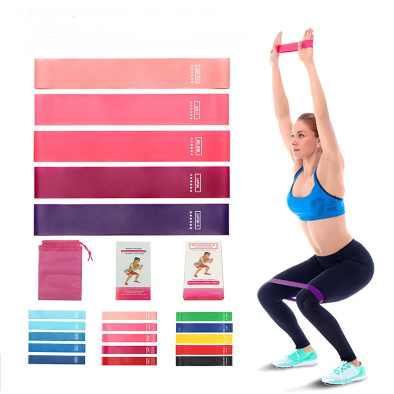 

Fitness Workout Equipment Portable Rubber Resistance Bands Yoga Gym Elastic Gum Strength Pilates Crossfit Women Weight Sports