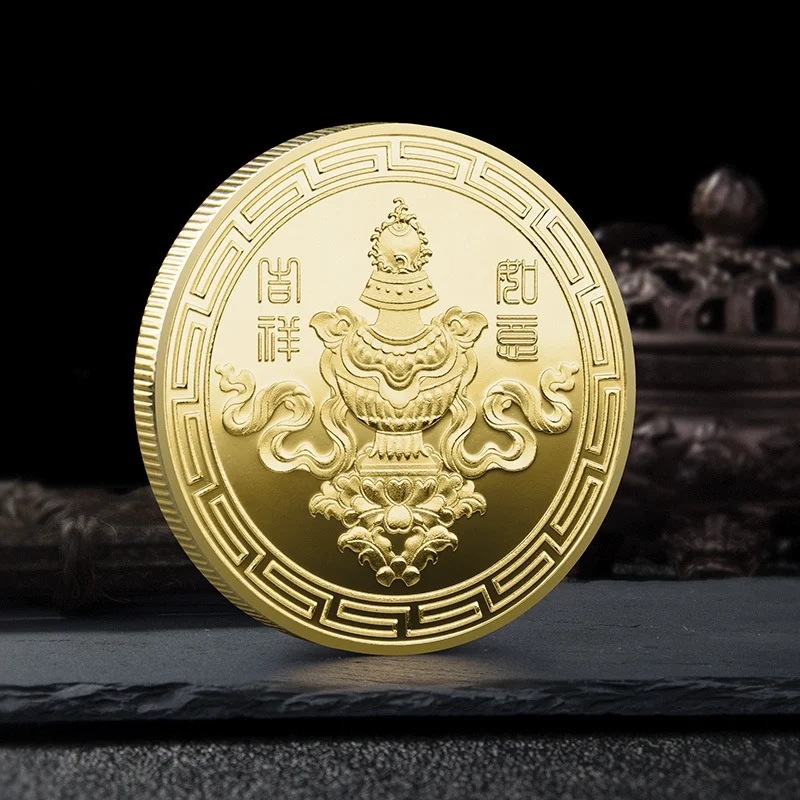 

Good Luck To You Chinese Style Auspicious and Auspicious, Hundred Blessings, Wealth , Feng Shui Gold Coins Commemorative Coins