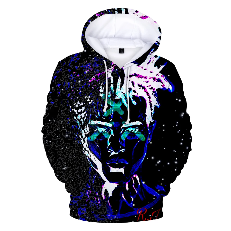 XXXTentacion 3D Hoodies Men's Women Fashion Casual Hip Hop Streetwear Hoodie Rapper Print Men Fall/Winter Sweatshirt Top | Мужская