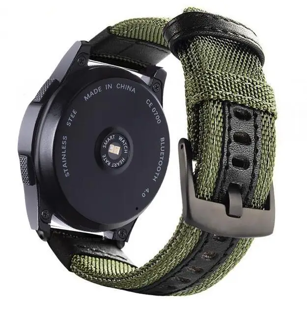 Ремешок 22 20 мм для gear S3 Frontier samsung S2 Galaxy watch 42 46 мм ремешок huawei watch GT huami amazfit bip Honor Magic 2 - Цвет ремешка: Green