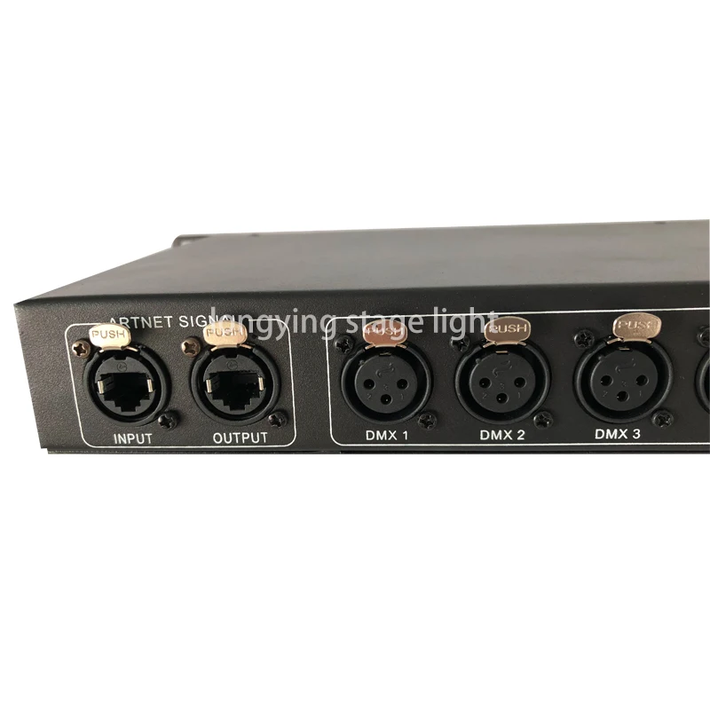 Pаспродажа Бесплатная доставка, новый контроллер Artnet Dmx, 8 портов, преобразователь, выход 8x512, 4096 каналов, контроллер освесветильник для сцены, Dj