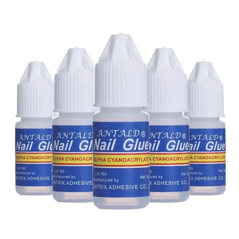 

5 шт. клей для ногтей DIY 3D украшения для ногтей Акриловые наконечники клейкий инструмент для ногтей