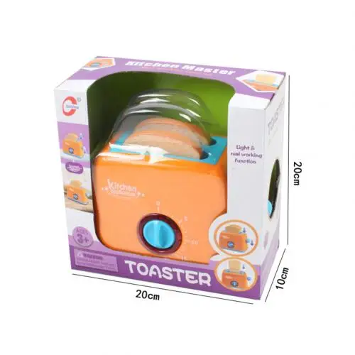 Toaster Техника для моделирования, кухонный блендер, тостер, миксер, светодиодный, игрушка для ролевых игр, детский домик, подарок для маленьких девочек, игрушки в подарок - Цвет: Toaster