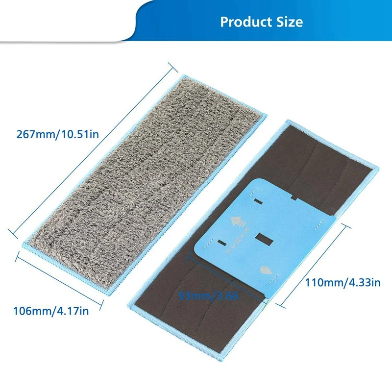 2 шт. влажные прокладки и сухие моющиеся многоразовые разделочные колодки для IRobot
