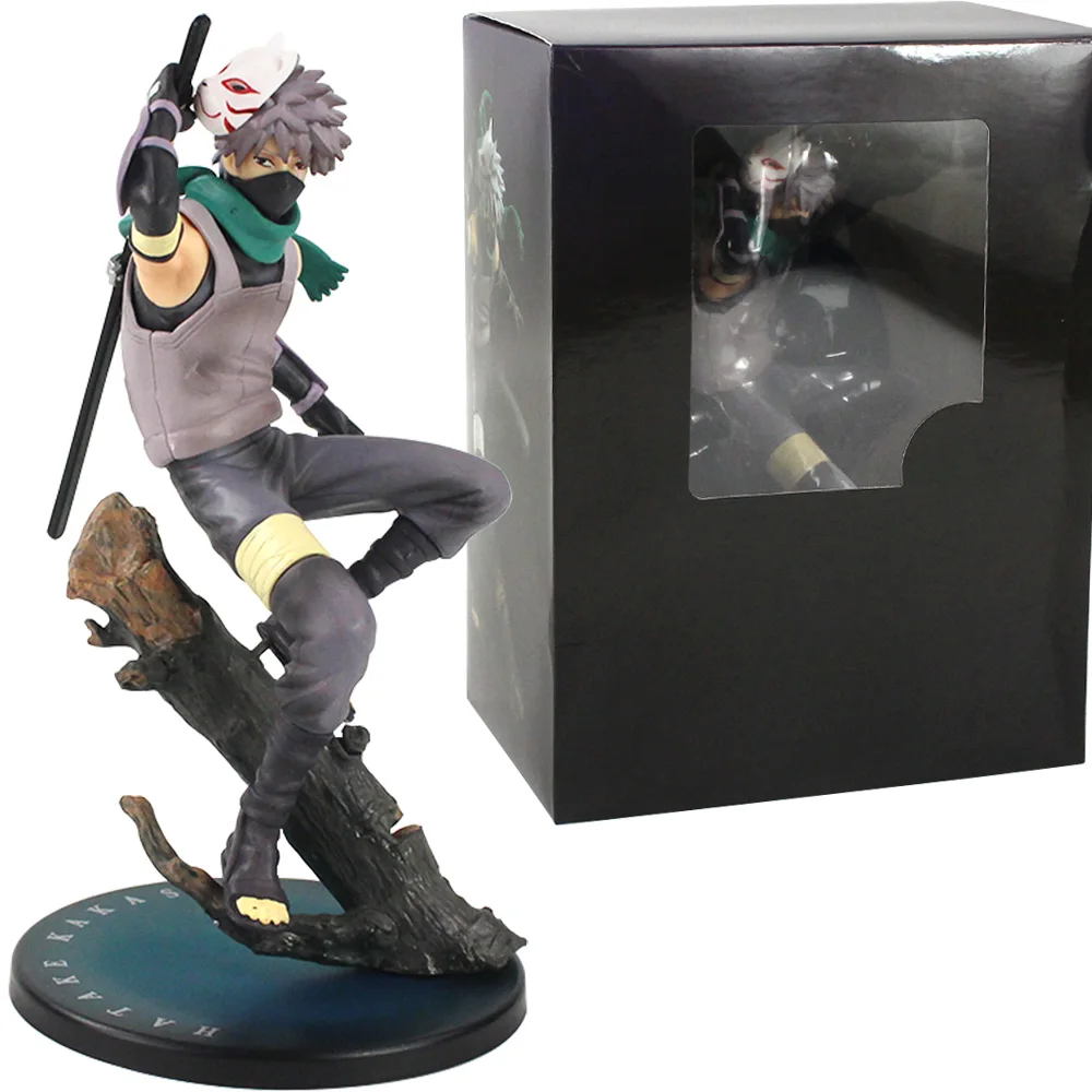 21 см Наруто шипудэн аниме хатакэ Какаси с Swrd оружие лиса маска ПВХ акриона