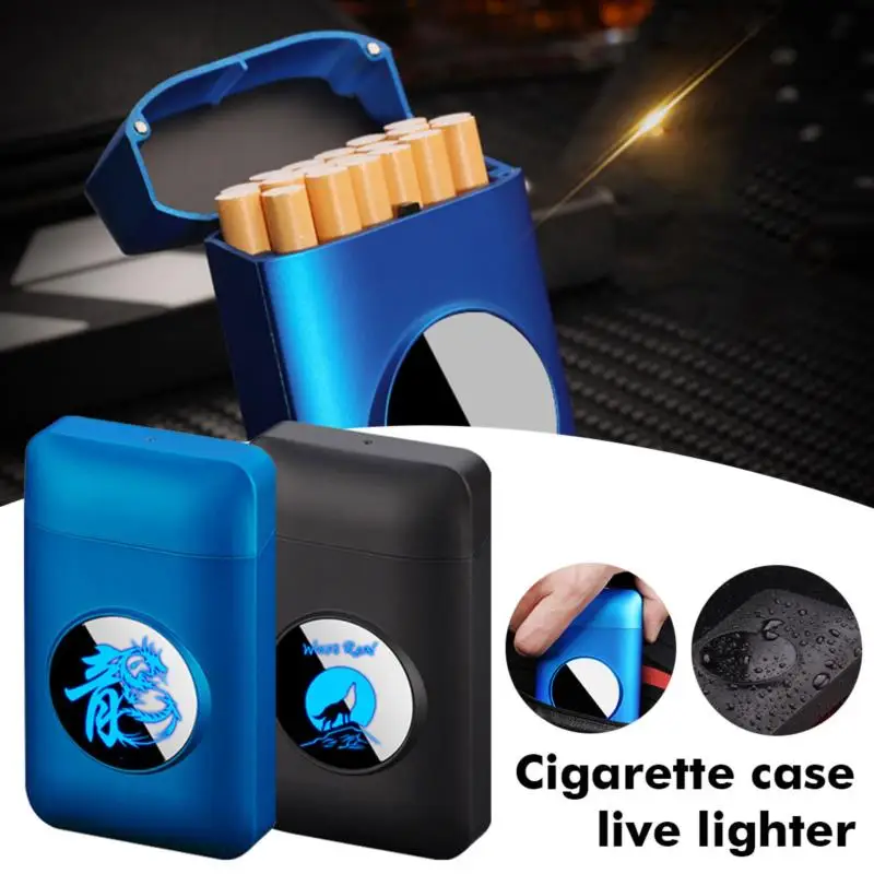 

1pc Electronic Lighter USB Charging Lighters LED Display USB Windproof Flameless