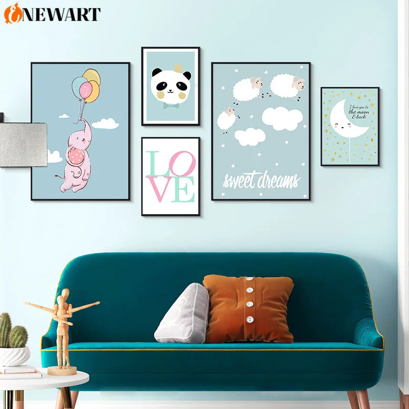 Декоративная картина для детской комнаты мультяшный постер с изображением