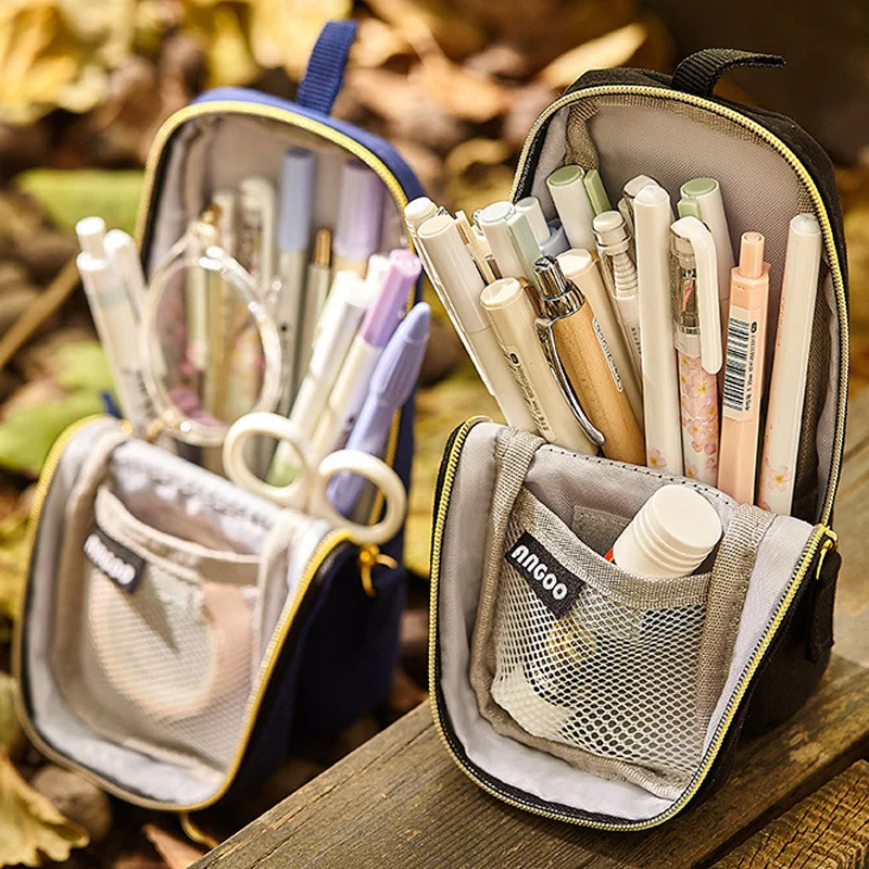 Большой тканевый чехол для карандашей в стиле ретро школьная сумка школьный