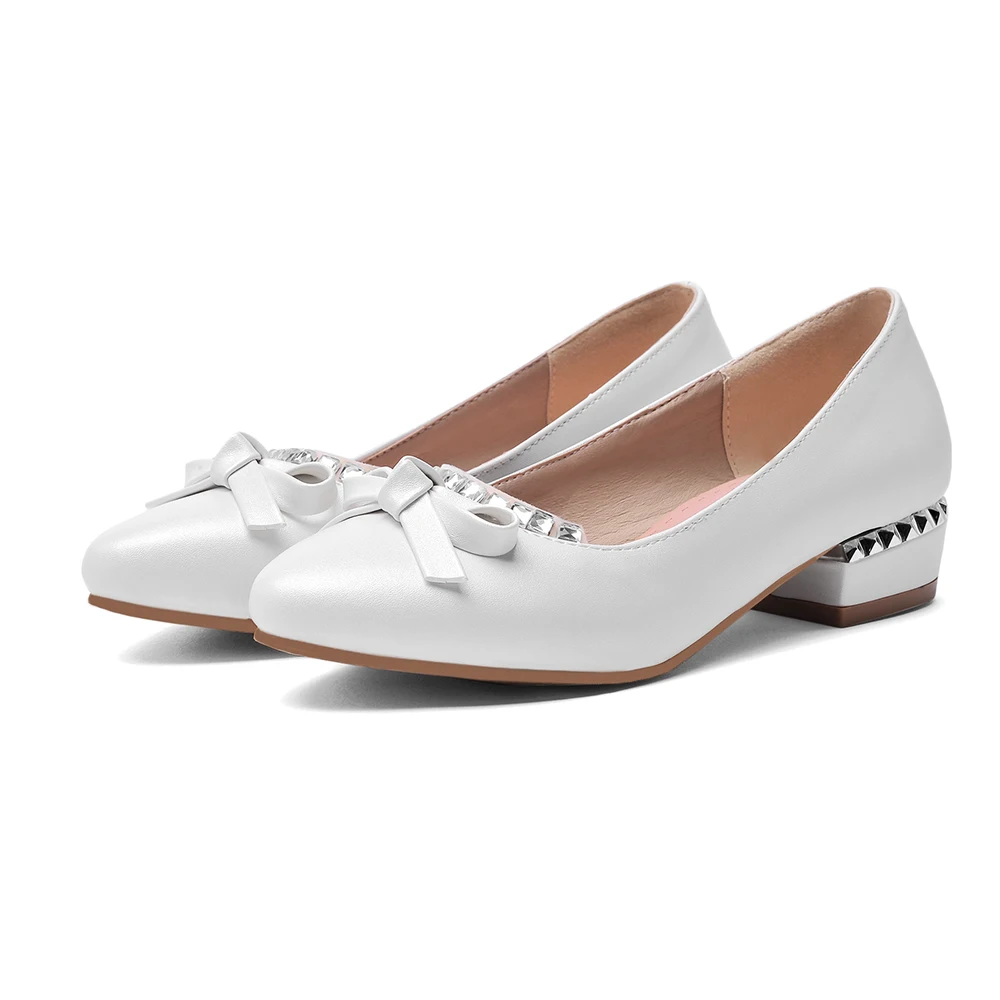 Женские туфли большого размера с бантом летние на плоской подошве | Обувь