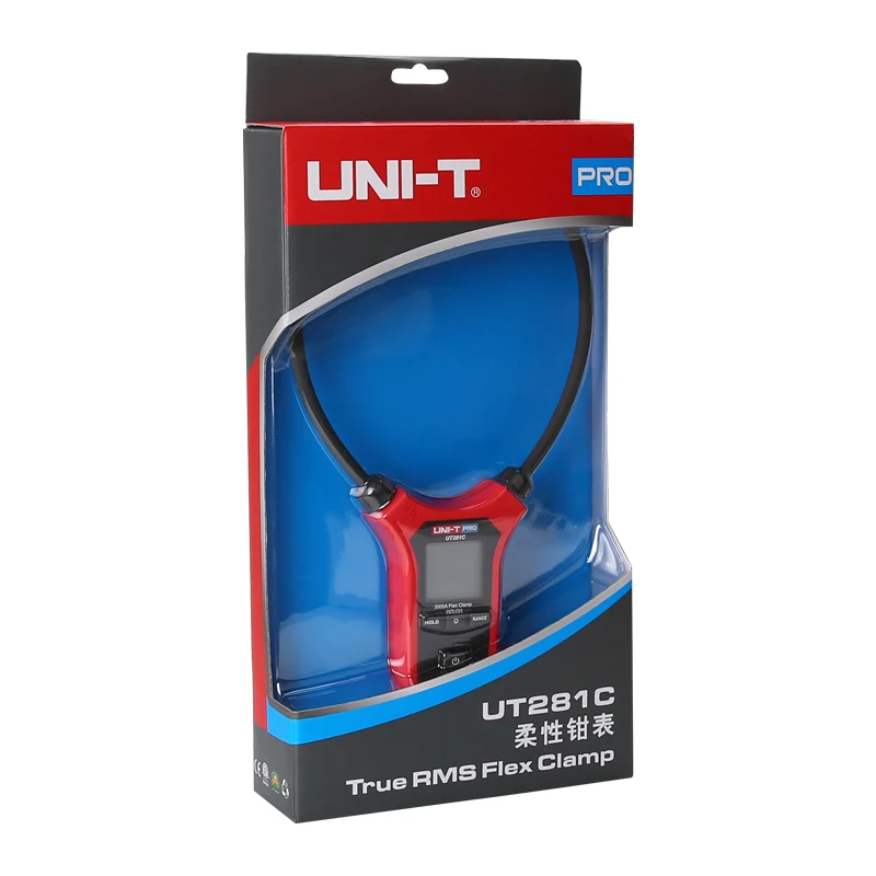 UNI T UT281C True RMS AC 3000A гибкий зажим амперметр многофункциональный стол Подсветка/Авто