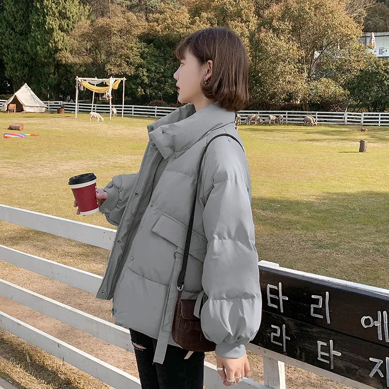 

Парка женская, на хлопковом пуху, зимняя, на молнии, теплая, свободная, 2020