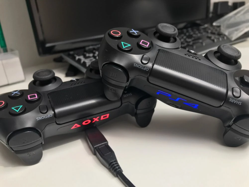 40 шт./лот светодиодный светильник штрих-наклейка s для Playstation 4 PS4 на заказ наклейка игровой светильник стикер для PS4 Dualshock контроллер