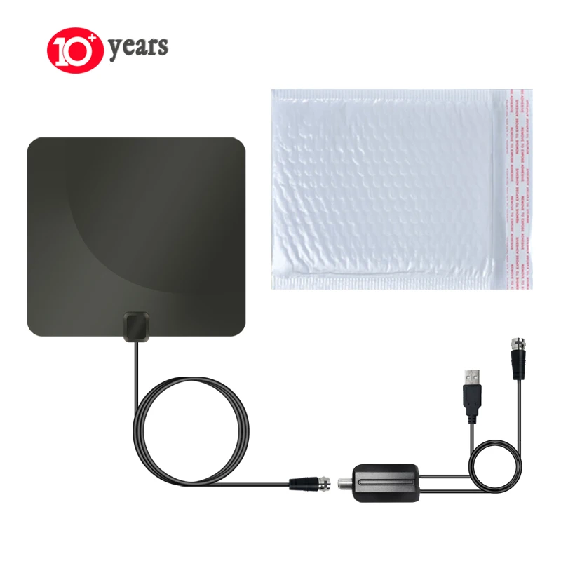 

Freeview HD Indoor Digital Universal TV Antenna 4K DVB-T2 ATSC ISDB 80 Miles Radius HDTV Aerial With Signal Booster Amplifier