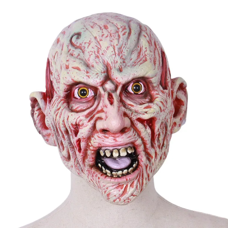 Страшная латексная маска Фреди Крюгера карнавальный костюм головной убор