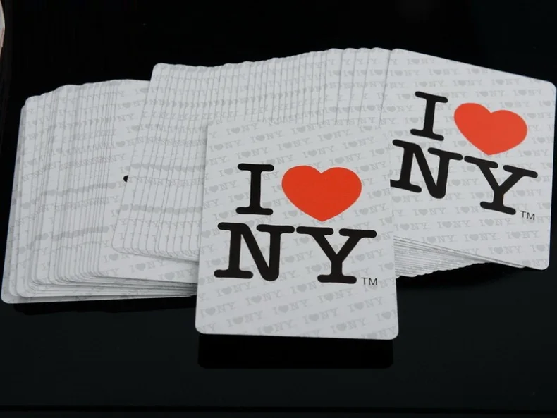 Велосипед I Love NY игральные карты размер колода покера USPCC Нью Йорк знаки
