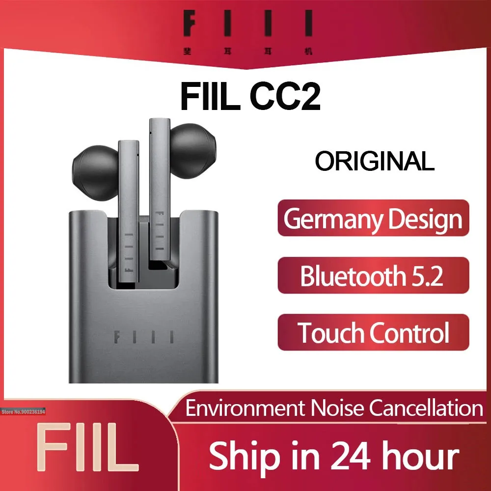 Оригинальные беспроводные наушники FIIL CC 2/CC2 TWS Bluetooth 5 2 игровые tws шумоподавляющие