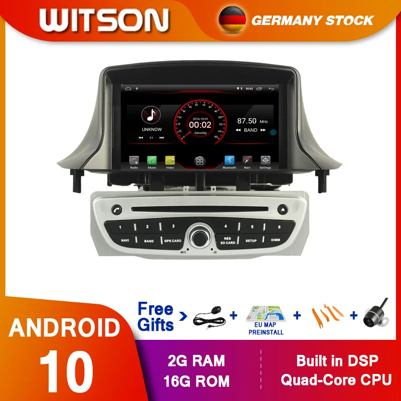 DE В наличии! WITSON! Android 10 Octa core PX5 автомобильный DVD плеер для RENAULT Megane 3 Fluence (2009 2011) 64 Гб