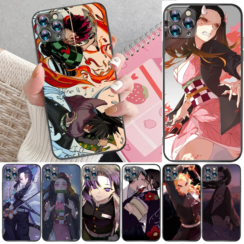 

Demon Slayer Kamado Tanjirou Kamado Nezuko Kimetsu No Yaiba Agatsuma Zenitsu Phone Case For iPhone 6 6S Plus 7 8 Funda Cases