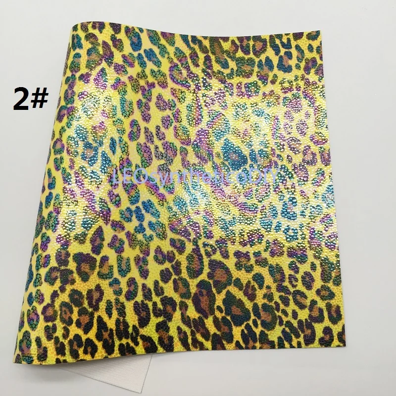 1 шт. 21X29 см Леопардовый принт искусственная кожа ткань синтетическая листы из