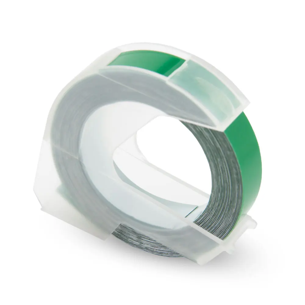 Green Unismar 9 мм Dymo 3D Пластик лента с тиснением тиснение принтер этикеток этикетка Dymo 1610 12965 1880 1540 Motex E101 принтер ПЕЧАТНАЯ МАШИНКА - Цвет: Green