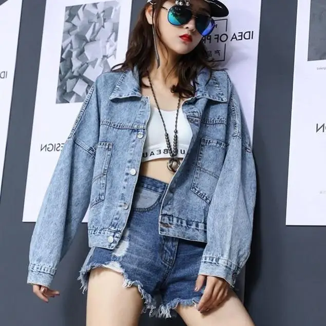 ZQLZ осеннее джинсовое пальто для женщин 2020 Новое однобортное свободное весеннее в