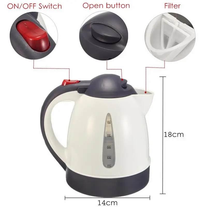 Большая сделка 1000 мл автомобильный Горячий чайник портативный водонагреватель