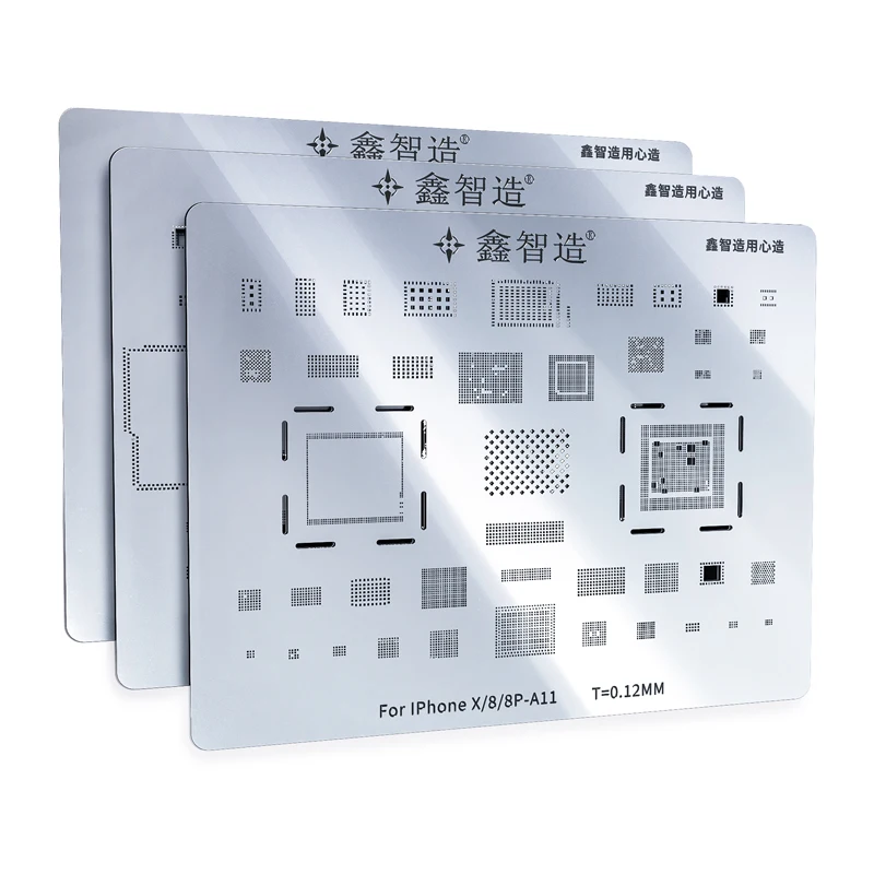 

MasterXu IC Level Repair Full IC Stencil High quality Chip BGA Reballing For iPhone 6G 6S 7G 8G X XS XSMAX XR 11 12Pro Max Amao