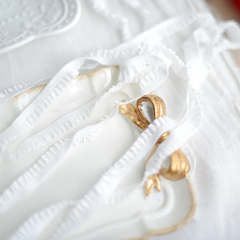 1 м эластичный кружевной материал белая эластичная лента кружевная ткань для