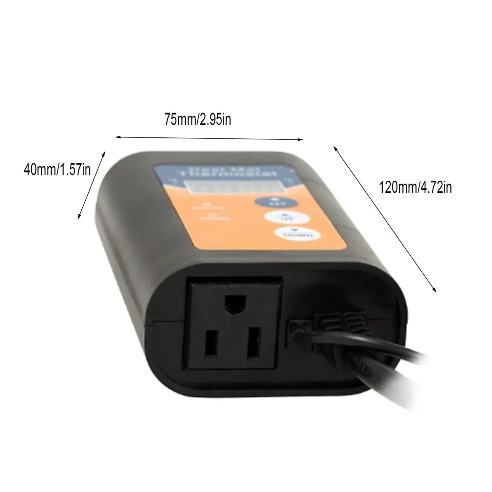 

Digital Heating Pad Thermostat For Hydroponic Plants 1150W 230V Temperature Controller Seed Germination Reptile Pet Supplies