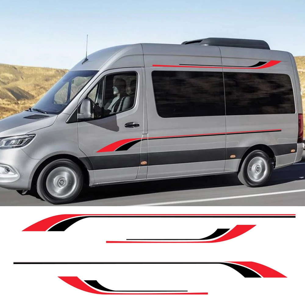 Автомобильные наклейки для Mercedes Sprinter 2 шт. аксессуары тюнинга автомобиля длинные