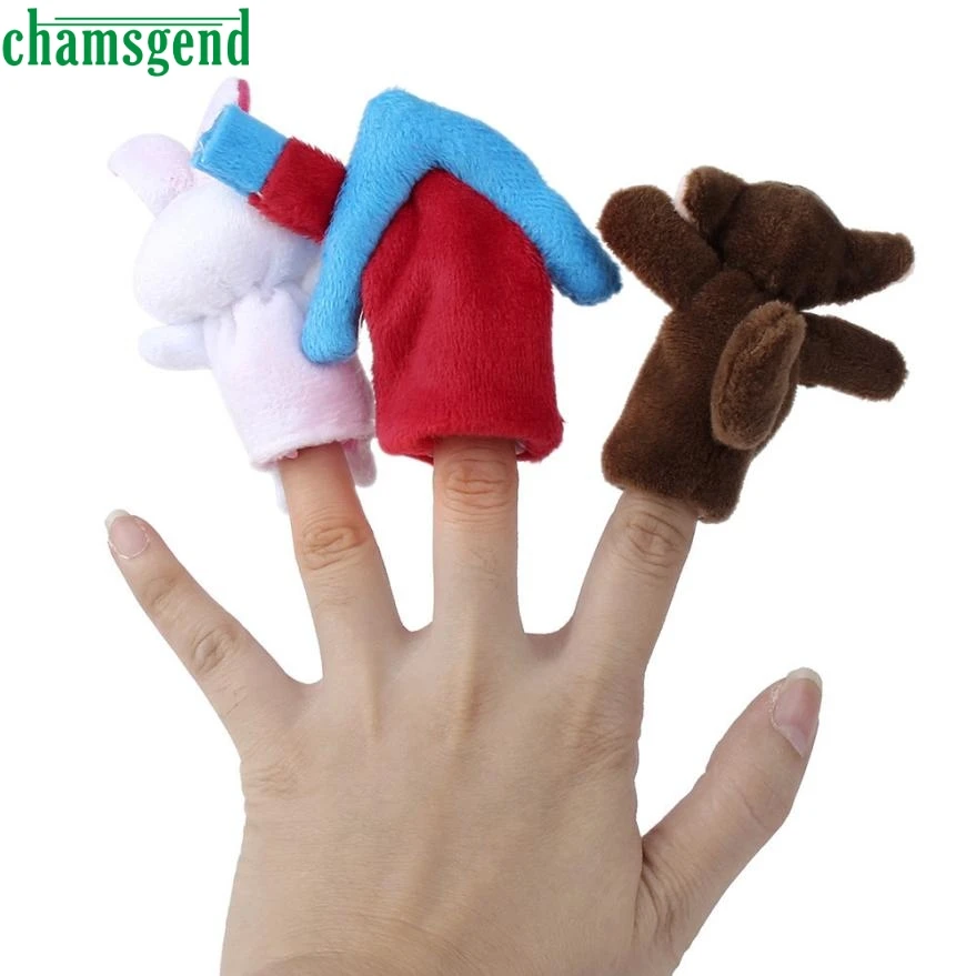 3 шт животных пальчиковые игрушки из плюша ребенка раннее развитие подарок 9