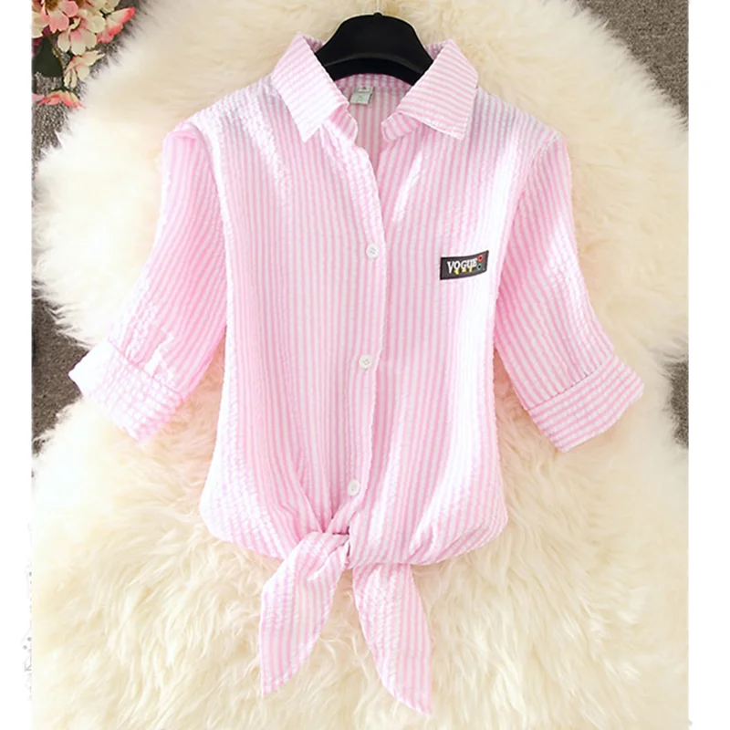 Женская однобортная рубашка с отложным воротником модная белая блузка в