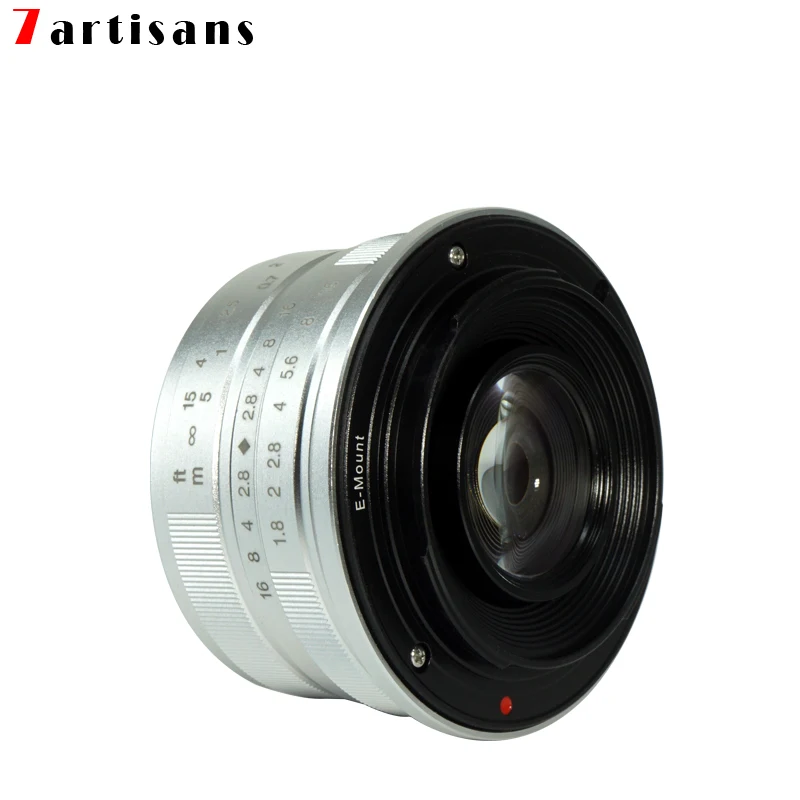 Объектив 7artisans 25 мм f1.8 Prime для беззеркальной камеры MILC Sony E-Mount Canon EOS-M Micro 4/3 FUJI FX Camera s