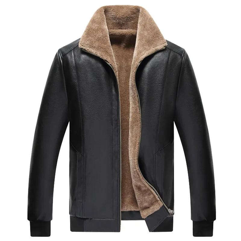 Мужская кожаная куртка для мужчин пальто S 3XL бренд высокого качества Верхняя