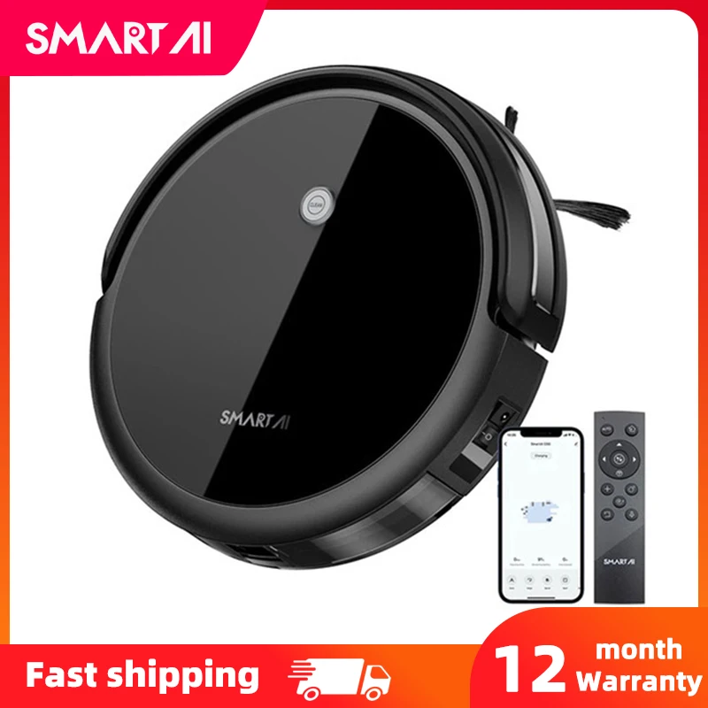 

SmartAI G50 Robot Vacuum Cleaner 2600PA Poweful Suction 3in1 pet hair home dry wet mopping cleaning robot Auto Charge vacuum