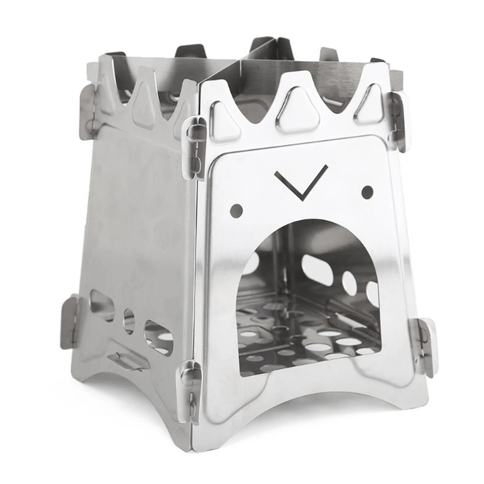 Портативная деревянная плита из нержавеющей стали легкая складная для кемпинга