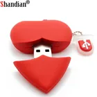 Флеш-накопитель SHANDIAN в виде сердца с реальной емкостью, usb 2,0, флеш-накопитель 64 ГБ, 32 ГБ, 16 ГБ, 8 ГБ, 4 Гб, флеш-накопитель