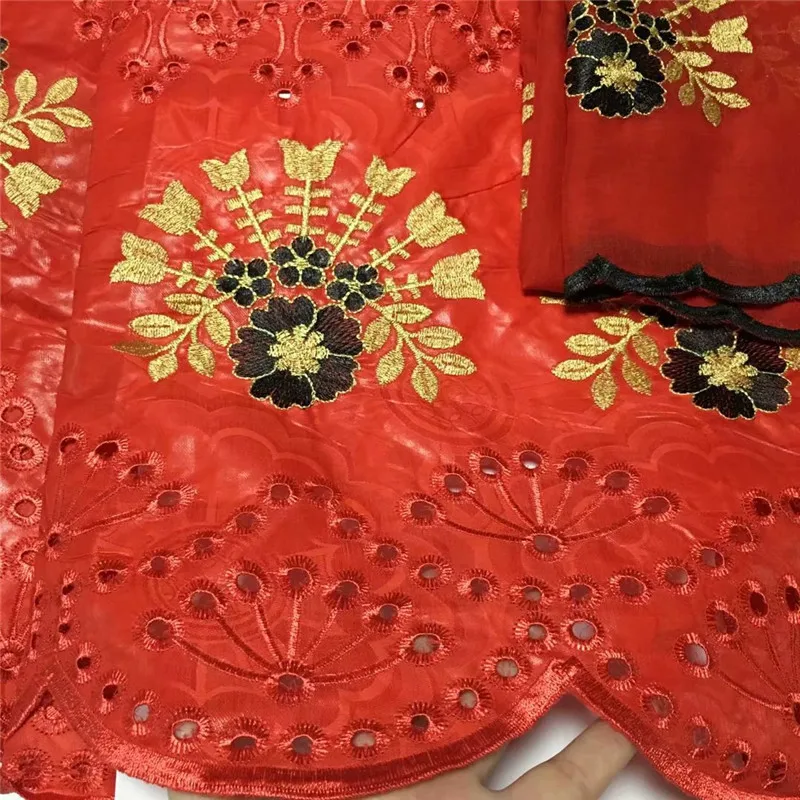 Кружевное платье Blesing в африканском стиле для платья 5 ярдов bazin с 2 ярдами