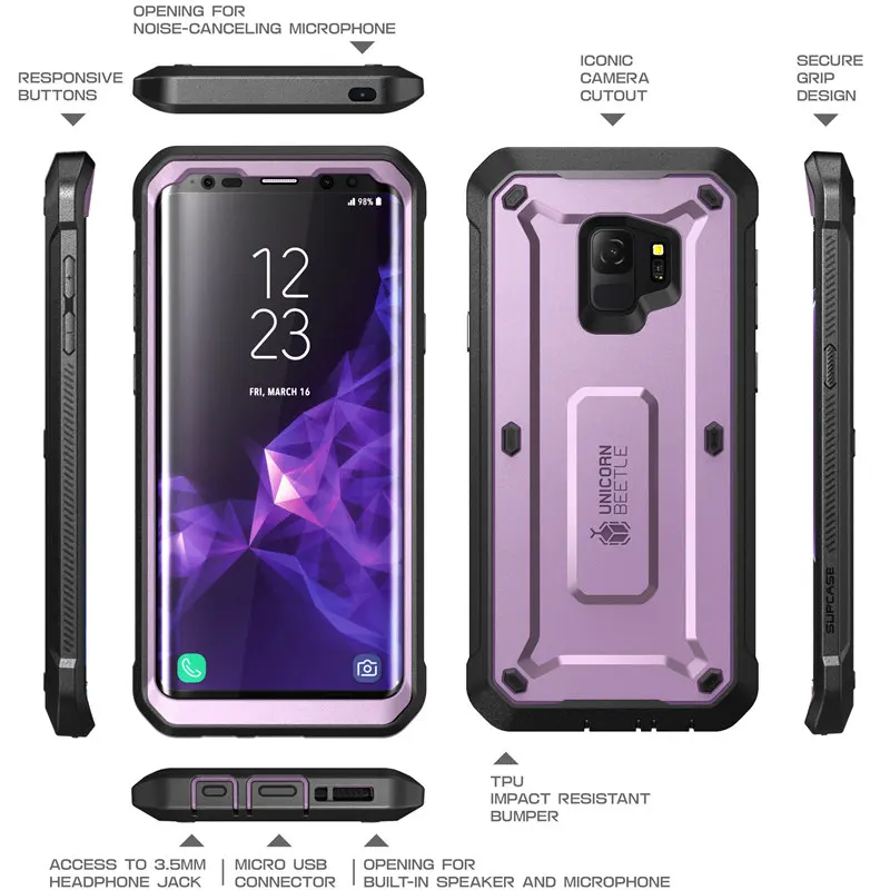 Чехол для Samsung Galaxy S9 (2018 Release ) SUPCASE UB Pro прочная кобура с полным корпусом чехол со