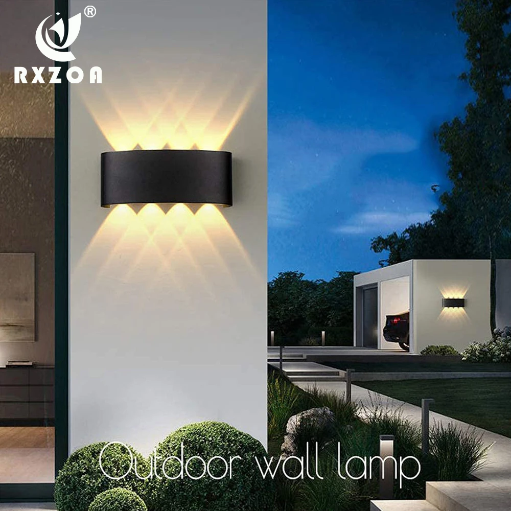 

LED Wall Light Outdoor Waterproof Street Light Aluminum Courtyard Lighting Is Suitable for Gates Stairs Bedrooms Living Rooms