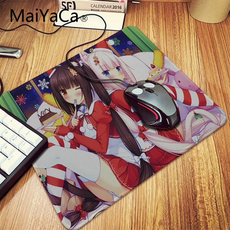 Игровой коврик для мыши Maiyaca Chocola Nekopara милые анимационные настольные коврики
