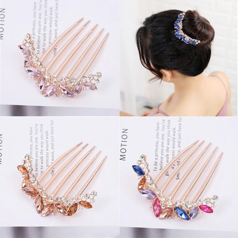 

Creative Korean Hair Accessories Ladies Comb Rhinestone Bridal