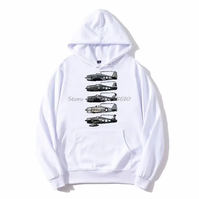 Мужская Флисовая Толстовка Grumman F6F Классическая толстовка с капюшоном в стиле
